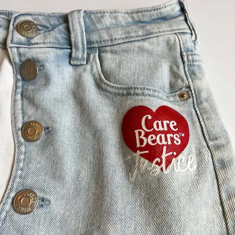 Justice Girls Care Bears Denim Skort